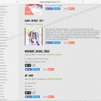 2017 CCBC Ladies Retreat Promo website calendar post